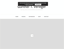Tablet Screenshot of guntherverleger.com